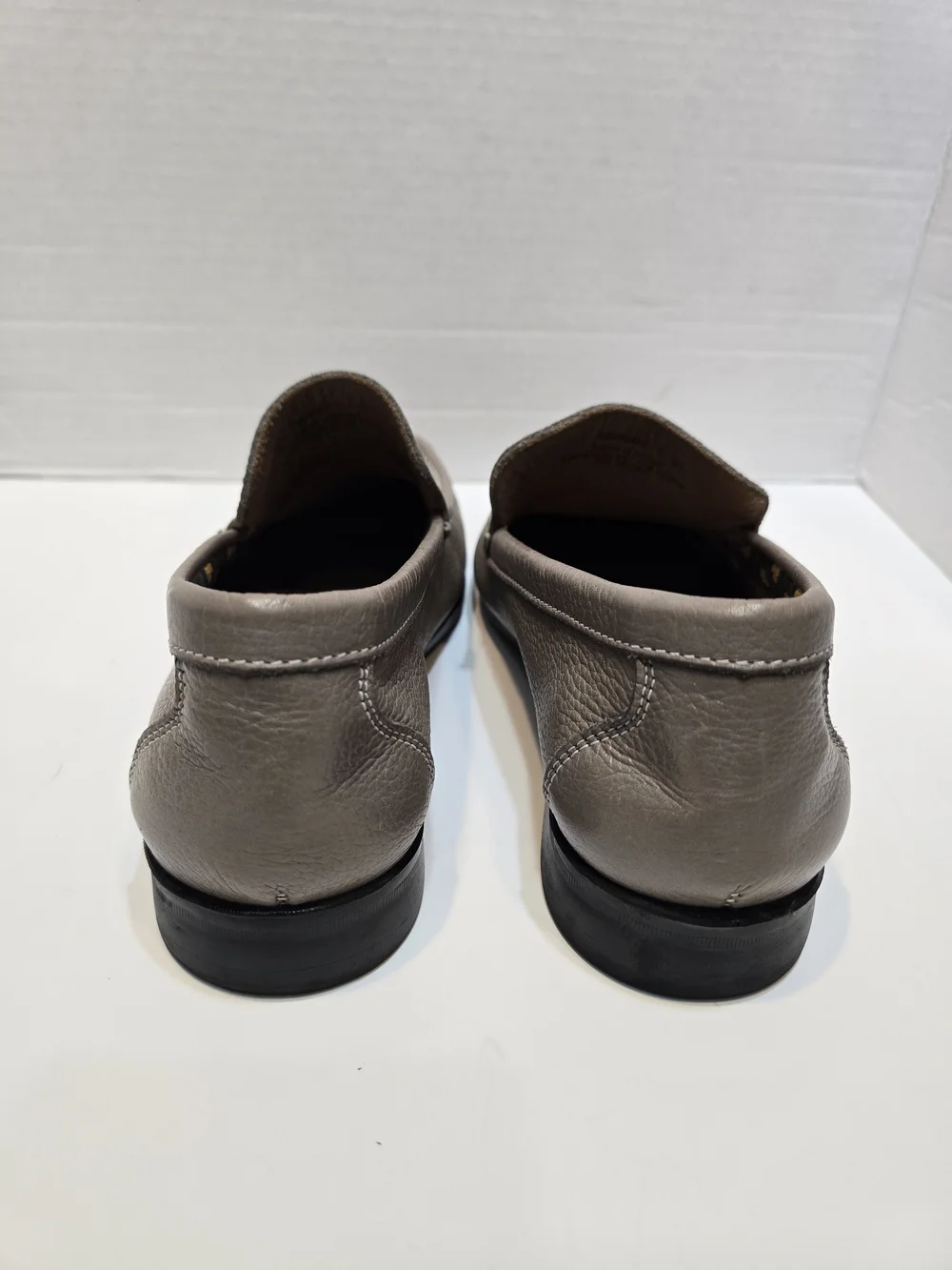 Donald J. Pliner Taupe Leather Slip-On Loafers for Men